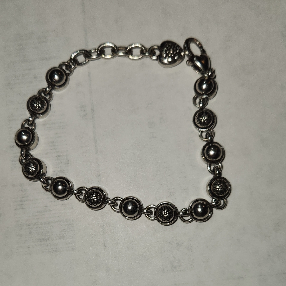 Brighton Silver Beaded Bracelet